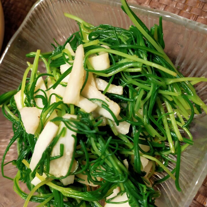 さっぱりヘルシー簡単！おかひじきと長芋の麺つゆ和え